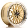Jante JR Wheels JR10 15x7 ET30 4x100/108 Gold w/Machined Lip