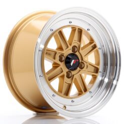 Jante JR Wheels JR31 15x7.5 ET20 4x100 Gold w/Machined Lip