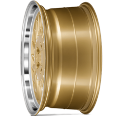 Janta Ispiri CSR1D 19x8.5 5x112 ET42 CB66.56 VG R Vintage Gold Polished Lip