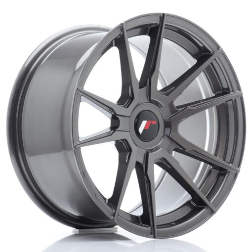 jante Japan Racing JR21 17x9 ET25-35 Blank Hyper Gray