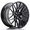 jante Japan Racing JR38 20x10 ET20-45 5H BLANK Black Brushed w/Tinted Face