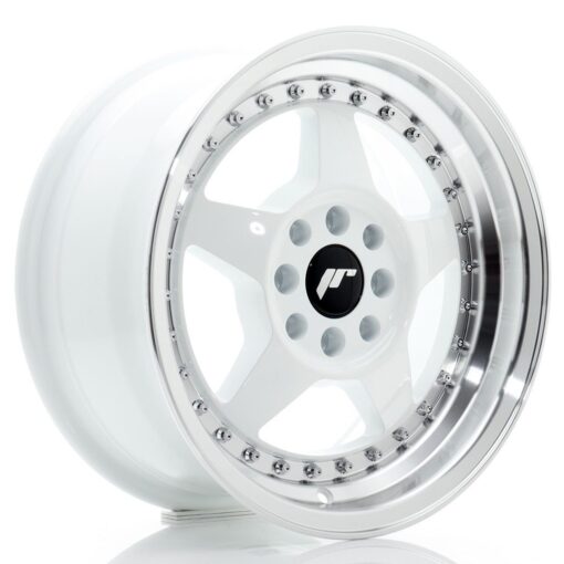 jante Japan Racing JR6 15x7 ET25 4x100/108 White w/Machined Lip