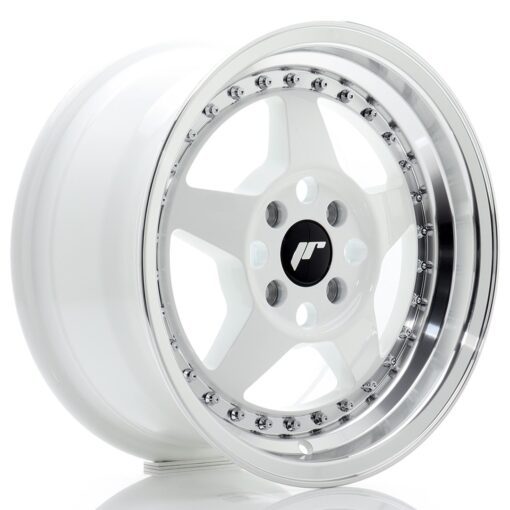 jante Japan Racing JR6 15x7 ET35 4x100 White w/Machined Lip