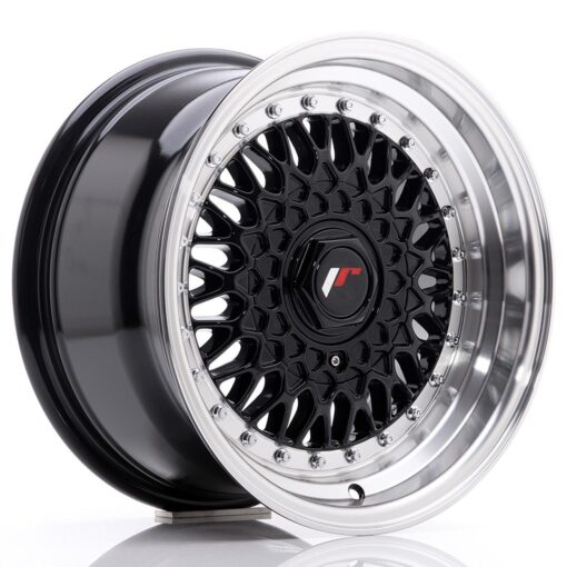 jante Japan Racing JR9 15x8 ET20 4x100/108 Gloss Black w/Machined Lip