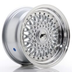 jante Japan Racing JR9 15x8 ET20 4x100/108 Silver w/Machined Lip+Silver Rivets