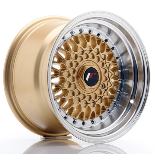 jante Japan Racing JR9 15x9 ET10 4x100/108 Gold w/Machined Lip