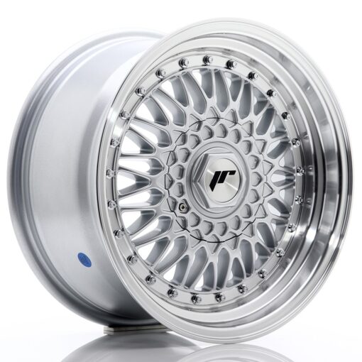 jante Japan Racing JR9 16x8 ET25 4x100/108 Silver w/Machined Lip+Silver Rivets