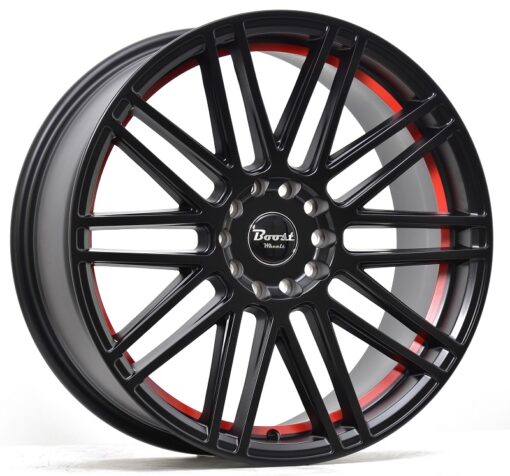 Janta Boost Wheels B362 Glossblack Red stripe 8x18 5x100/108 ET38 CB73