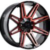 Janta DIRT A.T D88 Glossblack Red face 10x22 5x127/139
