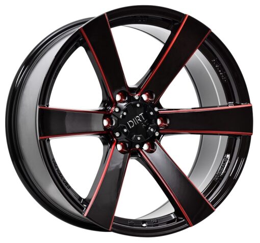 Janta DIRT A.T D91 Glossblack Red stripe 9