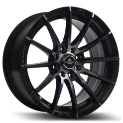 Janta Forzza Atom 15"x7 ET25 4x100 /108 Black Magic Machined