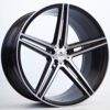 Janta Forzza Bosan 22"x10.5 ET38 5x112 / Black Matt Face Machined