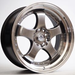 Janta Forzza Flamber 18"x8.5 ET25 5x114 /120 Hyper Black/Lip Machined