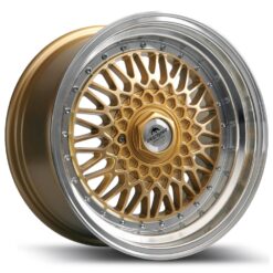 Janta Forzza Malm 15"x7 ET25 4x100 /108 Gold/Lip Machined