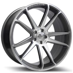 Janta Forzza Solo 22"x9 ET32 5x112 / Grey Face Machined