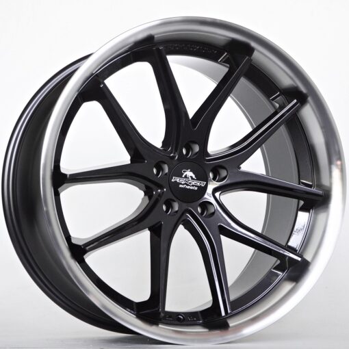 Janta Forzza Storm 20"x10.5 ET38 5x120 / Black Magic Lip Polished