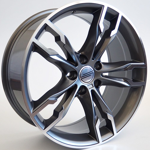 Janta  grip 18"x9 ET44 5x112 / Grey Face Machined