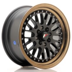 jante Japan Racing JR10 15x7 ET30 4x100/108 Matt Black w/Bronze Lip