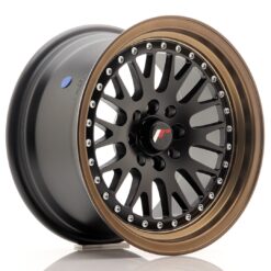 jante Japan Racing JR10 15x8 ET20 4x100/108 Matt Black w/Bronze Lip