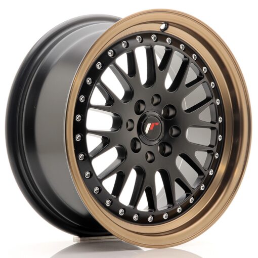 jante Japan Racing JR10 16x7 ET30 4x100/108 Matt Black w/Bronze Lip