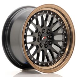 jante Japan Racing JR10 16x8 ET20 4x100/108 Matt Black w/Bronze Lip