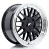 jante Japan Racing JR23 17x8 ET20-45 5H BLANK Gloss Black w/Machined Lip