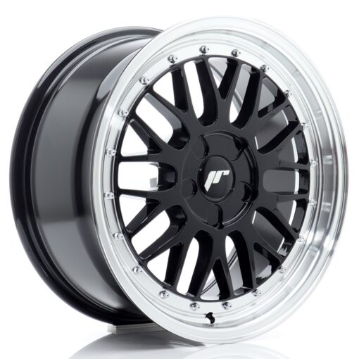 jante Japan Racing JR23 17x8 ET20-45 5H BLANK Gloss Black w/Machined Lip