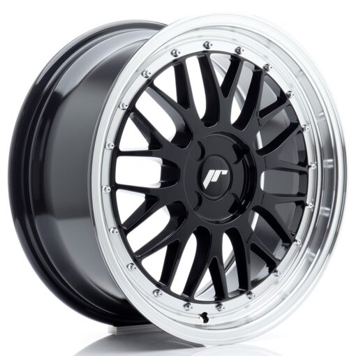 jante Japan Racing JR23 18x8 ET20-42 4H BLANK Glossy Black w/Machined Lip