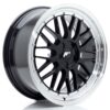 jante Japan Racing JR23 19x8 ET20-40 5H BLANK Gloss Black w/Machined Lip