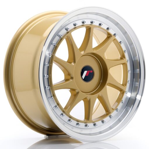 jante Japan Racing JR26 17x8 ET35 BLANK Gold w/Machined Lip