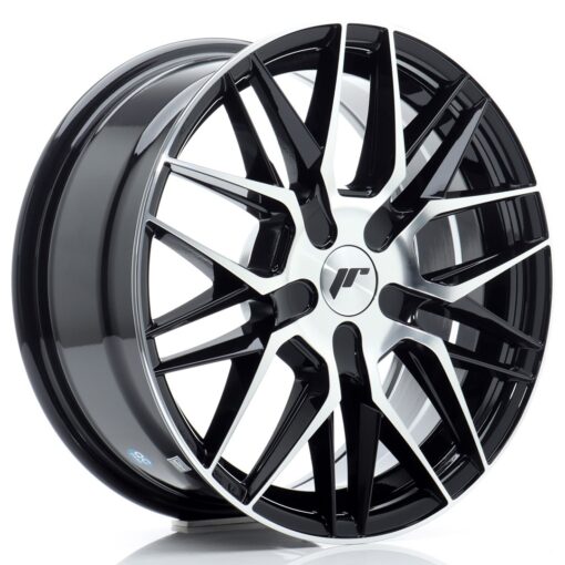 jante Japan Racing JR28 16x7 ET20-40 BLANK Gloss Black Machined Face