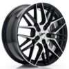 jante Japan Racing JR28 17x7 ET35 5x100 Gloss Black Machined Face