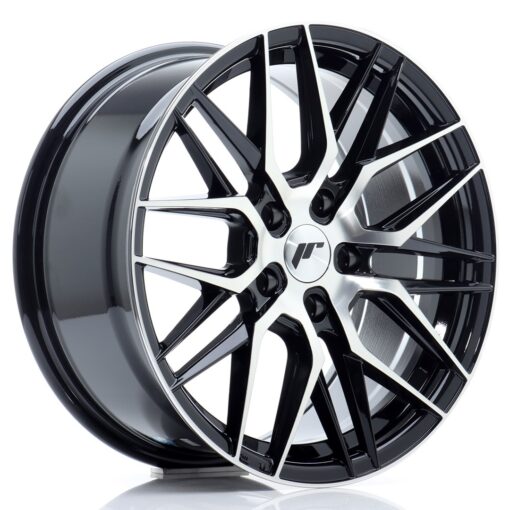 jante Japan Racing JR28 17x8 ET40 5x112 Gloss Black Machined Face