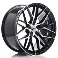 jante Japan Racing JR28 20x10 ET20-40 5H BLANK Gloss Black Machined Face