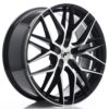 jante Japan Racing JR28 21x9 ET15-45 5H BLANK Gloss Black Machined Face