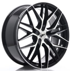 jante Japan Racing JR28 21x9 ET15-45 5H BLANK Gloss Black Machined Face