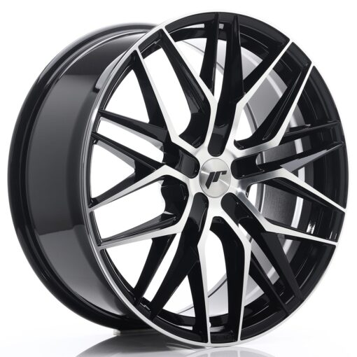 jante Japan Racing JR28 21x9 ET15-45 5H BLANK Gloss Black Machined Face