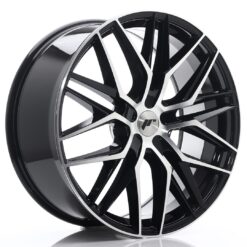 jante Japan Racing JR28 22x9 ET30-45 5H BLANK Gloss Black Machined Face