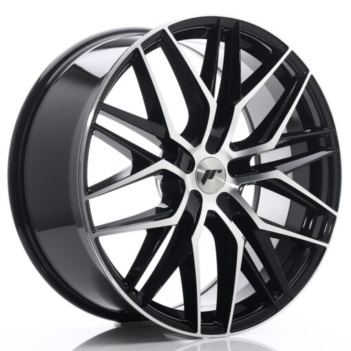 jante Japan Racing JR28 22x9 ET30-45 5H BLANK Gloss Black Machined Face