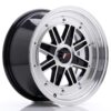 jante Japan Racing JR31 15x7.5 ET20 4H BLANK Gloss Black Machined Face