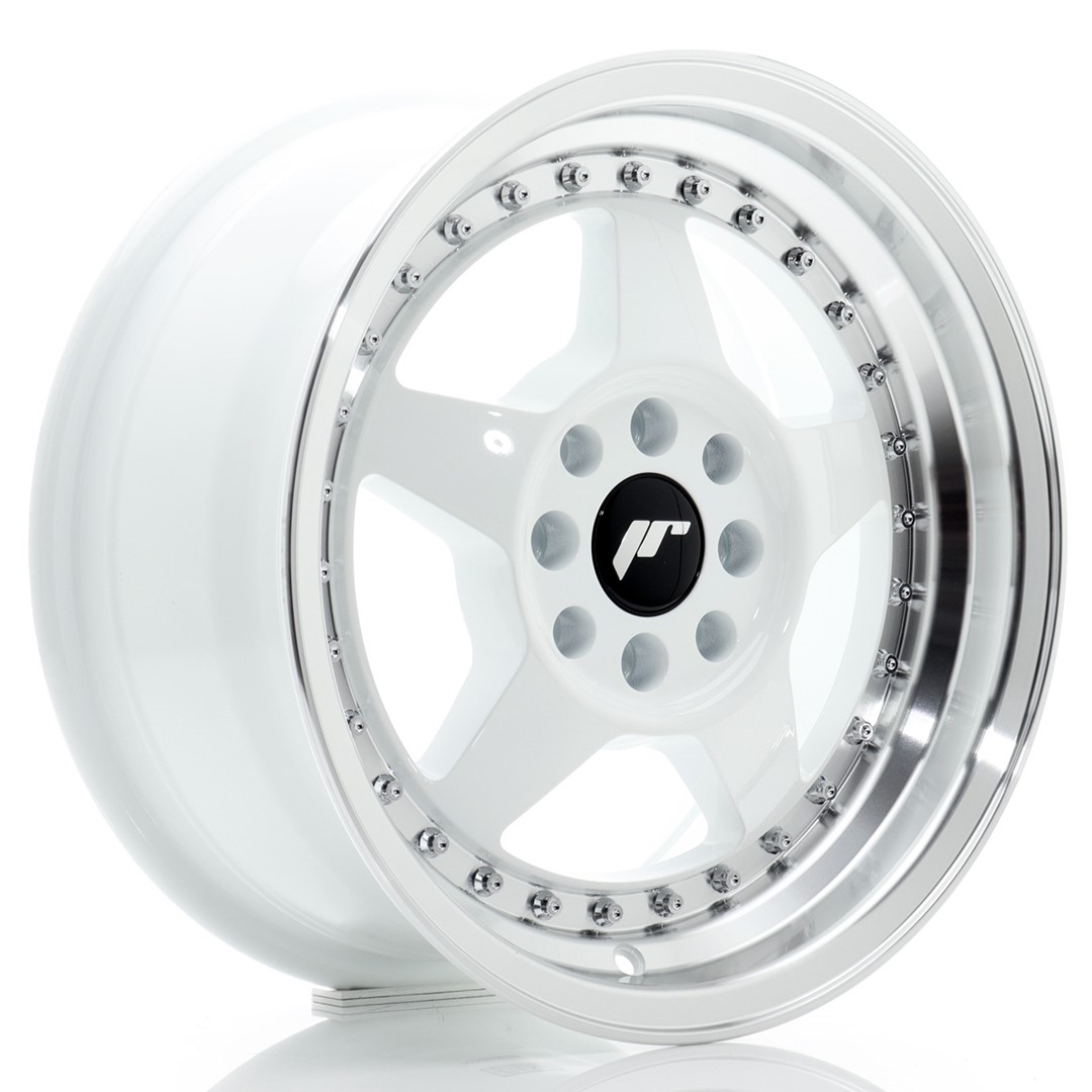 jante Japan Racing JR6 15x7 ET25 4x100/108 White w/Machined Lip jante Japan Racing JR6 15x7 ET25 4x100/108 White w/Machined Lip