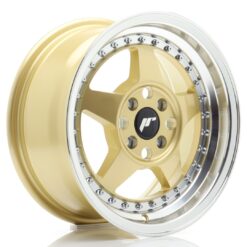 jante Japan Racing JR6 15x7 ET35 4x100 Gold w/Machined Lip