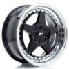 jante Japan Racing JR6 16x7 ET25 4x100/108 Gloss Black w/Machined Lip