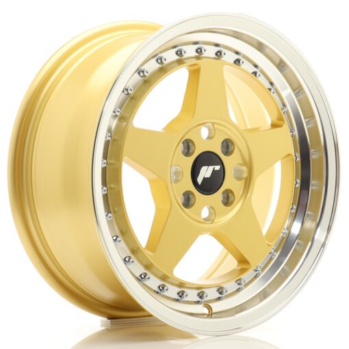 jante Japan Racing JR6 16x7 ET35 4x100 Gold w/Machined Lip