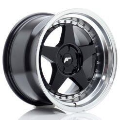 jante Japan Racing JR6 17x10 ET0-20 5H BLANK Gloss Black w/Machined Lip