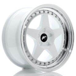 jante Japan Racing JR6 17x9 ET20-35 5H BLANK White w/Machined Lip