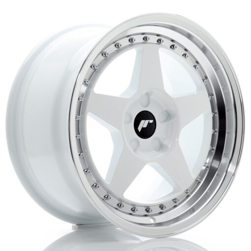 jante Japan Racing JR6 17x9 ET20-35 5H BLANK White w/Machined Lip