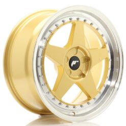 jante Japan Racing JR6 18x8 ET20-35 5H BLANK Gold w/Machined Lip