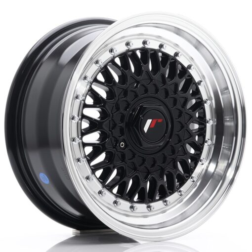 jante Japan Racing JR9 15x7 ET20 4x100/108 Gloss Black w/Machined Lip