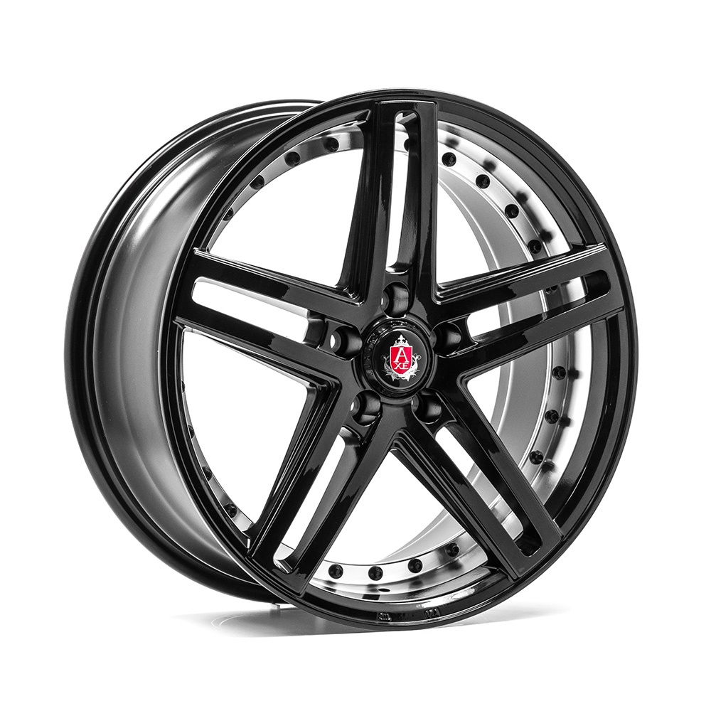 Janta AXE EX20 19x9.5 ET40 5x115 GLOSS BLACK FACE & POLISHED BARREL
